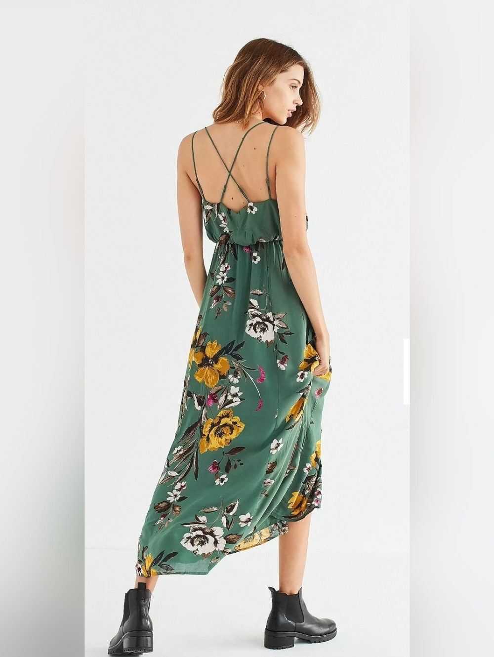 Urban Outfitters Lady Lava Green Floral Covered Button-Down Midi
Dress Size 0 - Picture 3 of 14